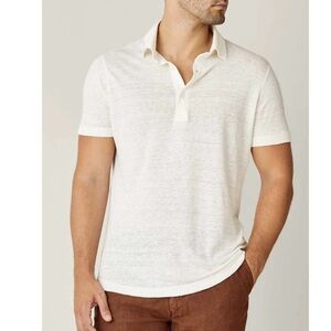 Luca Faloni Elba Polo Linen Jersey Men’s XL Cream
